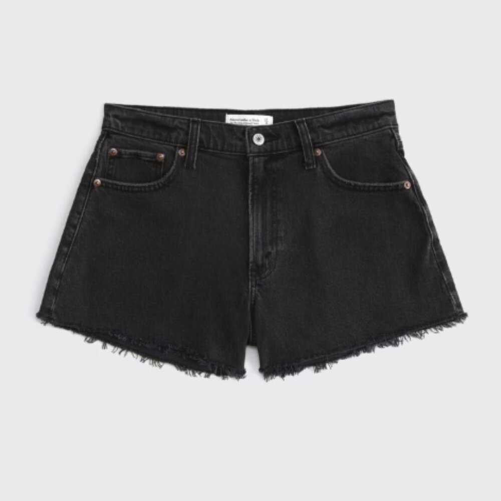 Black Cutoff Shorts | Abercrombie Curve Love | High Rise | Like New | Size 28